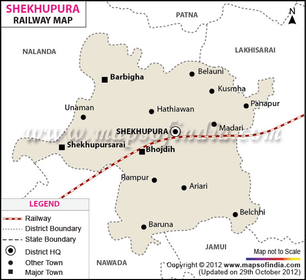 Railway Map of Sheikhpura