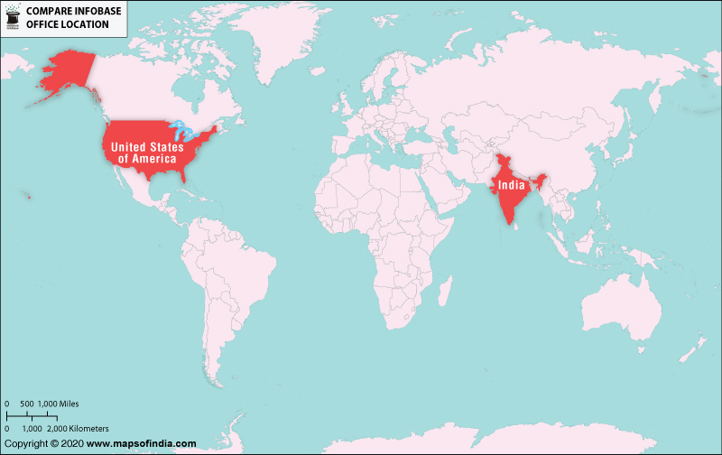 Compare Infobase office Location Map