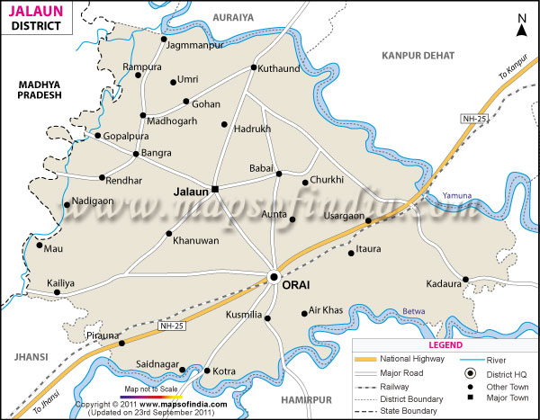 District Map of Jalaun District Map of Jalaun